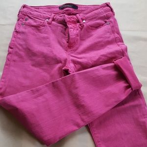 Pink Liverpool crop jeans, size 4